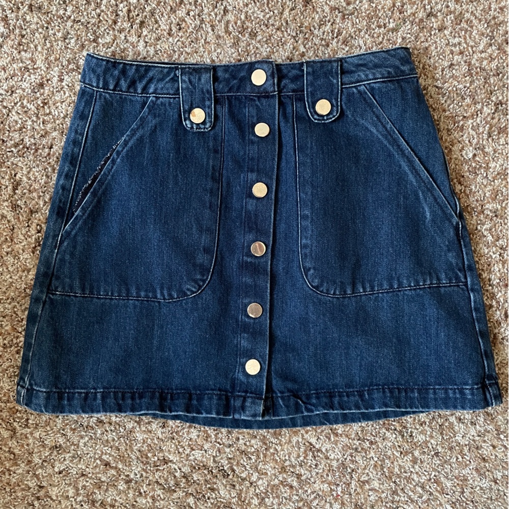 DYNAMITE Button Up Jean Denim Skirt size Medium